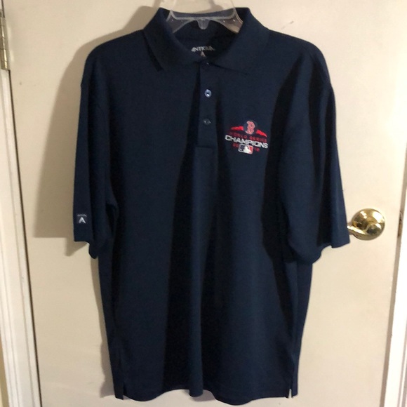 Boston Red Sox MLB Antigua 2018 World Series Champions Polo Shirt Men’s Medium - Picture 1 of 6